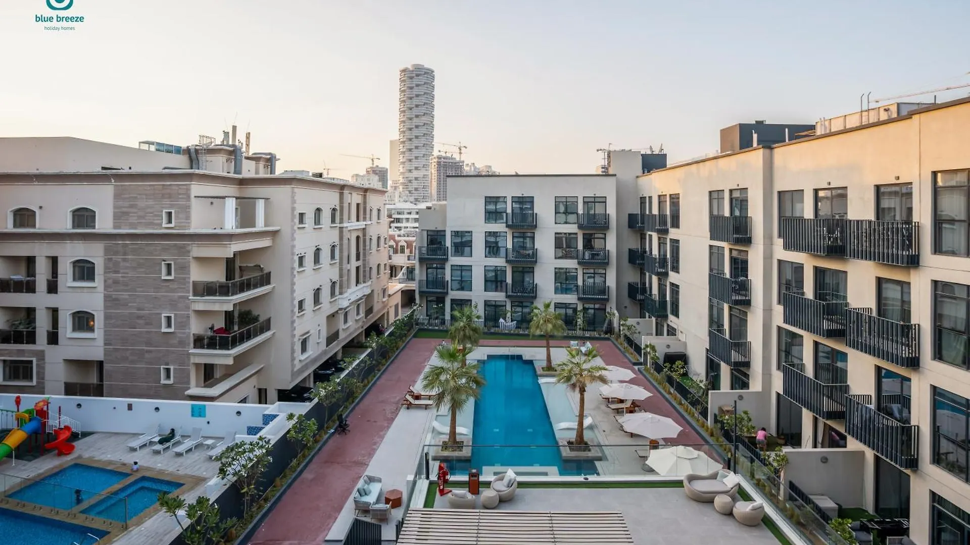 Blue Breeze - Stylish 2Br With Balcony & Private Terrace In Jvc Apartment Dubai
