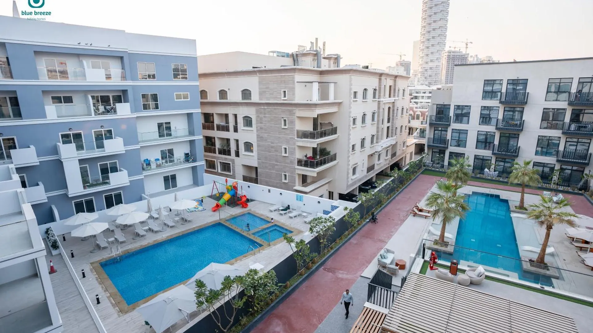 Blue Breeze - Stylish 2Br With Balcony & Private Terrace In Jvc Apartment Dubai
